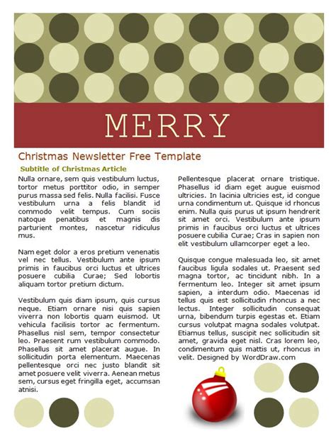 6 Free Christmas Letter Templates and Newsletter Ideas .